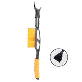 20inch Auto Windscreen Snow Brush Ice Scraper Multipurpose Sturdy Detachable Yellow