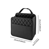 Generic Car Hanging Seat Back Organizer PU Leather Versatile Seat Travel Bag