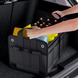 Foldable Car Cargo Trunk Organizer Box Black Wear Resistant 22.8x15x12.6inch