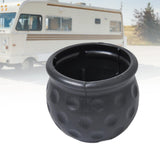 Trailer Hitch Ball Cover Universal Dustproof Black for Truck RV Tow Ball Cap