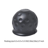 Trailer Hitch Ball Cover Universal Dustproof Black for Truck RV Tow Ball Cap