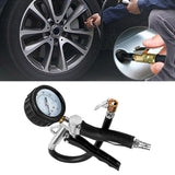 Car Tire Inflator with Pressure Gauge Auto Tire Pressure Gauge with Inflator Japanese Type Joint