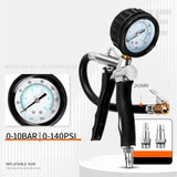 Car Tire Inflator with Pressure Gauge Auto Tire Pressure Gauge with Inflator Japanese Type Joint
