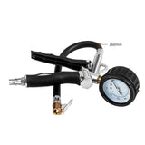 Car Tire Inflator with Pressure Gauge Auto Tire Pressure Gauge with Inflator European Type Joint