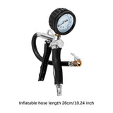 Car Tire Inflator with Pressure Gauge Auto Tire Pressure Gauge with Inflator European Type Joint