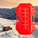Car Traction Board Multifunctional Tire Traction Device for ATV 4WD SUV Red