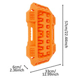 Car Traction Board Multifunctional Tire Traction Device for ATV 4WD SUV Orange