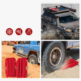 Generic Car Traction Board Off Roading Traction Track for Suvs Vehicles Red