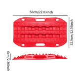 Generic Car Traction Board Off Roading Traction Track for Suvs Vehicles Red