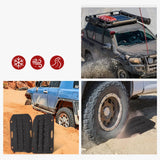 Generic Car Traction Board Off Roading Traction Track for Suvs Vehicles Black