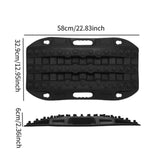 Generic Car Traction Board Off Roading Traction Track for Suvs Vehicles Black