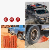 Generic Car Traction Board Off Roading Traction Track for Suvs Vehicles Orange