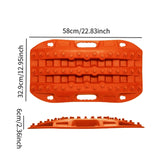 Generic Car Traction Board Off Roading Traction Track for Suvs Vehicles Orange