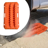 Generic Car Traction Board Off Roading Traction Track for Suvs Vehicles Orange
