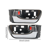 2 Pieces Interior Door Handles 69206-ae020 for Toyota Sienna 2004-2010 Plating handles
