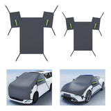 Generic Car Windscreen Snow Cover Easy to Install Waterproof Sun Shade Cover Large