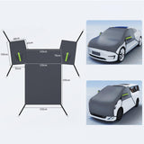 Generic Car Windscreen Snow Cover Easy to Install Waterproof Sun Shade Cover Large
