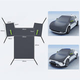 Generic Car Windscreen Snow Cover Easy to Install Waterproof Sun Shade Cover Small