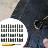 Tire Repair Rubber Nail Accessory Soft for Motorcycle Bike Electric Car 40 Piece