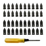 Tire Repair Rubber Nail Accessory Soft for Motorcycle Bike Electric Car 40 Piece