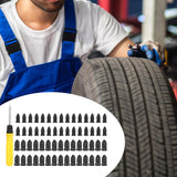 Tire Repair Rubber Nail Accessory Soft for Motorcycle Bike Electric Car 60 Piece