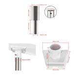 RV Roof Antenna Bracket Heavy Duty Sturdy Aluminum Alloy Base for Gen 3