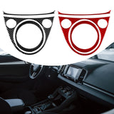 Gear Shift Panel Cover Trim Central Control Part for Fiat 500 2012-2015 Black