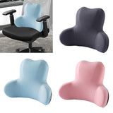 Memory Foam Lumbar Support Pillow Breathable Office Waist Pillow Accessories Gray