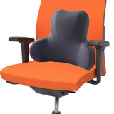 Memory Foam Lumbar Support Pillow Breathable Office Waist Pillow Accessories Gray