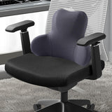 Memory Foam Lumbar Support Pillow Breathable Office Waist Pillow Accessories Gray