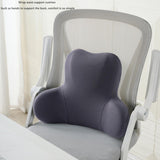 Memory Foam Lumbar Support Pillow Breathable Office Waist Pillow Accessories Gray