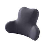 Memory Foam Lumbar Support Pillow Breathable Office Waist Pillow Accessories Gray