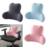 Memory Foam Lumbar Support Pillow Breathable Office Waist Pillow Accessories Gray