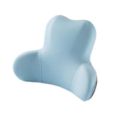 Memory Foam Lumbar Support Pillow Breathable Office Waist Pillow Accessories Blue