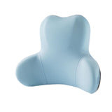 Memory Foam Lumbar Support Pillow Breathable Office Waist Pillow Accessories Blue