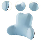 Memory Foam Lumbar Support Pillow Breathable Office Waist Pillow Accessories Blue