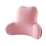 Memory Foam Lumbar Support Pillow Breathable Office Waist Pillow Accessories Pink