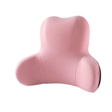 Memory Foam Lumbar Support Pillow Breathable Office Waist Pillow Accessories Pink