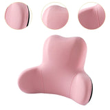 Memory Foam Lumbar Support Pillow Breathable Office Waist Pillow Accessories Pink