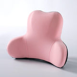 Memory Foam Lumbar Support Pillow Breathable Office Waist Pillow Accessories Pink