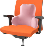 Memory Foam Lumbar Support Pillow Breathable Office Waist Pillow Accessories Pink