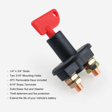 Power Cutoff Master Switch Automotive 12V Battery Isolator Disconnect Switch