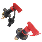 Rotary Battery Isolator Disconnect Switch RV Auto Power Cutoff Master Switch with 2 Holes