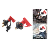 Rotary Battery Isolator Disconnect Switch RV Auto Power Cutoff Master Switch with 2 Holes