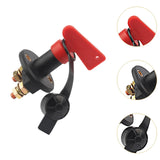 Rotary Battery Isolator Disconnect Switch RV Auto Power Cutoff Master Switch with 2 Holes