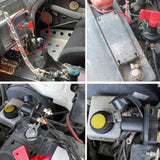 Rotary Battery Isolator Disconnect Switch RV Auto Power Cutoff Master Switch with 2 Holes