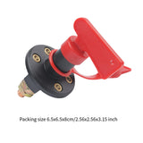 Rotary Battery Isolator Disconnect Switch RV Auto Power Cutoff Master Switch with 4 Holes