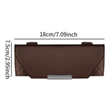 Sunglasses Holder for Car Sun Visor for Car, SUV, Truck Car Interior Generic Brown