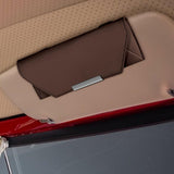 Sunglasses Holder for Car Sun Visor for Car, SUV, Truck Car Interior Generic Brown