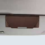 Sunglasses Holder for Car Sun Visor for Car, SUV, Truck Car Interior Generic Brown